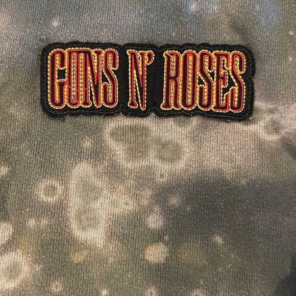 Custom Women’s (or Unisex) Bleached Guns N’ Roses Hooded Sweatshirt - Size S - Picture 4 of 6